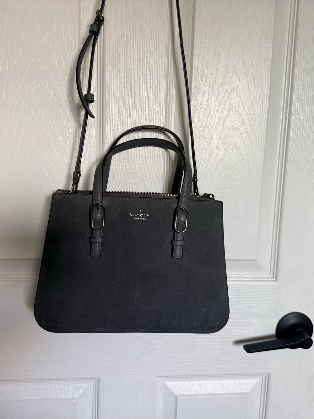 Kate Spade Grey Suede Bag